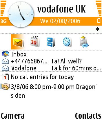 Cleaner active standby screen